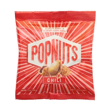 Chili Popnuts by Divina, Case of Twelve 5 Oz bags